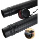 Plastic tube for storing media, drawings, maps and documents, waterproof, adjustable diameter 8 cm * height 108 cm (black)